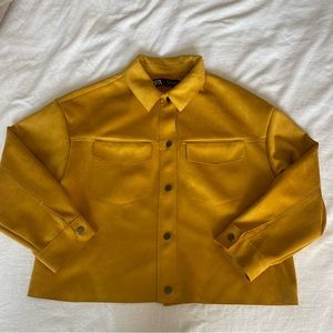 Zara Cropped Shirt Jacket